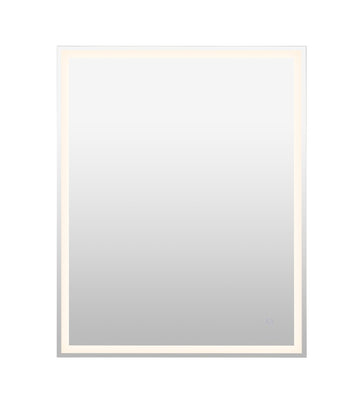 Pax Rectangular Frameless Anti-Fog Aluminum Front/Back-lit Tri-color LED Bathroom Vanity Mirror with Smart Touch Control - JONATHAN Y